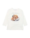 Monnalisa Toddler Girl T-shirt White Size 5 Cotton, Elastane In White