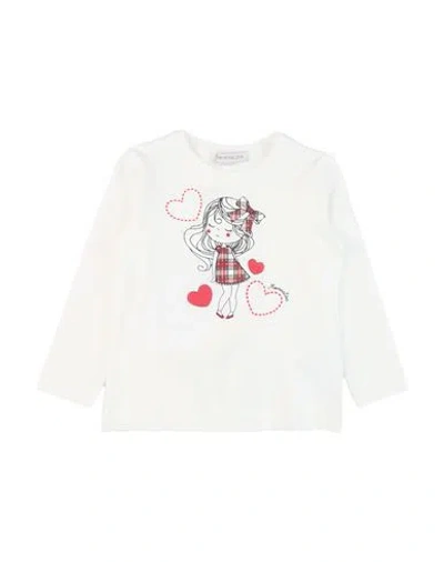 MONNALISA MONNALISA TODDLER GIRL T-SHIRT WHITE SIZE 5 ORGANIC COTTON, ELASTANE