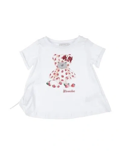 Monnalisa Babies'  Toddler Girl T-shirt White Size 6 Cotton
