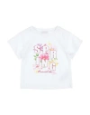 MONNALISA MONNALISA TODDLER GIRL T-SHIRT WHITE SIZE 6 COTTON