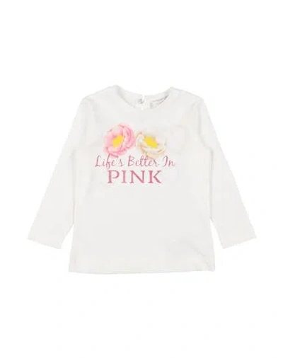 Monnalisa Babies'  Toddler Girl T-shirt White Size 6 Cotton