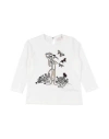 Monnalisa Toddler Girl T-shirt White Size 6 Cotton In White