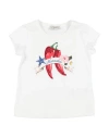 Monnalisa Toddler Girl T-shirt White Size 6 Cotton, Elastane In White