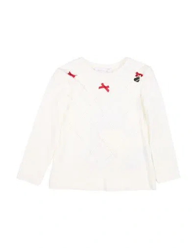 Monnalisa Babies'  Toddler Girl T-shirt White Size 6 Cotton, Elastane