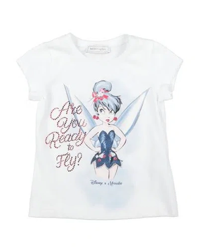 Monnalisa Babies'  Disney Toddler Girl T-shirt White Size 6 Cotton, Elastane