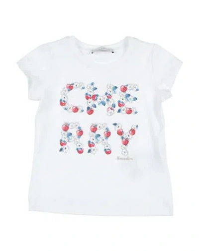 Monnalisa Babies'  Toddler Girl T-shirt White Size 6 Cotton, Elastane