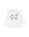 Monnalisa Toddler Girl T-shirt White Size 4 Cotton, Elastane In White