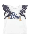 Monnalisa Toddler Girl T-shirt White Size 5 Cotton, Elastane, Polyamide In White