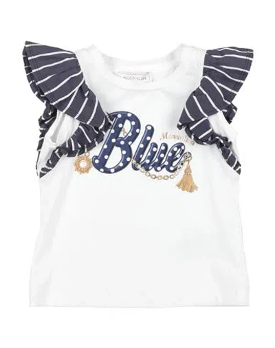 Monnalisa Babies'  Toddler Girl T-shirt White Size 5 Cotton, Elastane, Polyamide