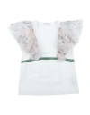 Monnalisa Toddler Girl T-shirt White Size 4 Cotton, Elastane, Polyester, Polyamide In White