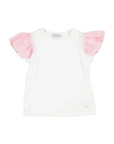 Monnalisa Babies'  Toddler Girl T-shirt White Size 5 Cotton, Elastane, Viscose, Polyester