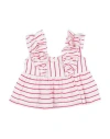 Monnalisa Toddler Girl T-shirt White Size 6 Viscose, Polyester In White
