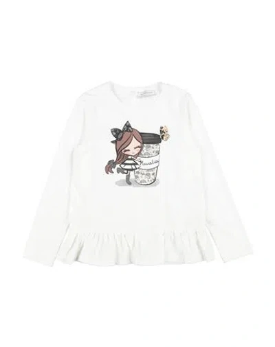 Monnalisa Babies'  Toddler Girl T-shirt White Size 7 Cotton