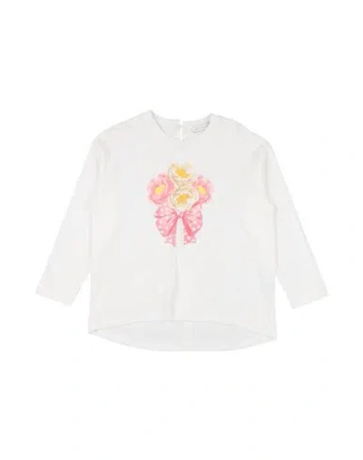 Monnalisa Babies'  Toddler Girl T-shirt White Size 7 Cotton