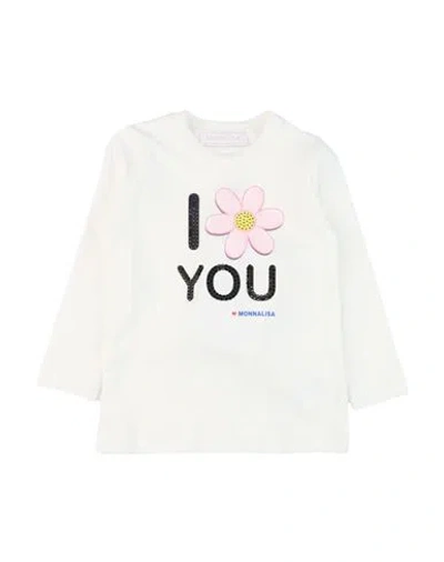 Monnalisa Babies'  Toddler Girl T-shirt White Size 7 Cotton, Elastane