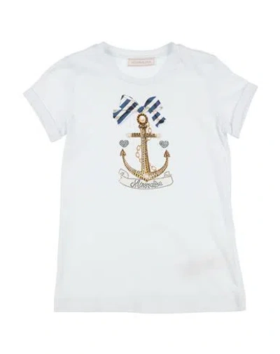 Monnalisa Babies'  Toddler Girl T-shirt White Size 7 Cotton, Elastane