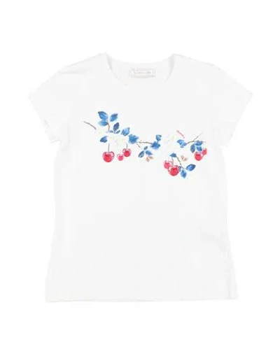 Monnalisa Babies'  Toddler Girl T-shirt White Size 5 Cotton, Elastane