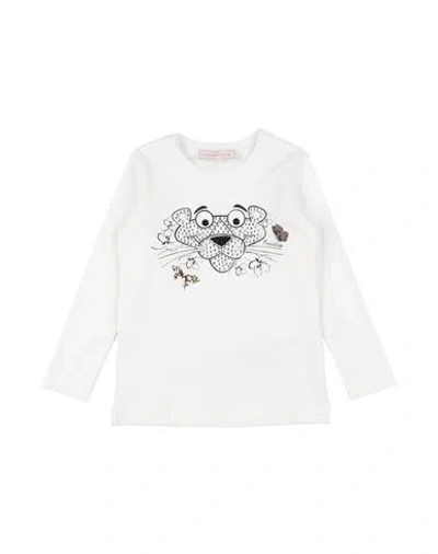 Monnalisa Babies'  Toddler Girl T-shirt White Size 7 Cotton, Elastane