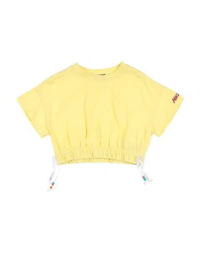 Monnalisa Babies'  Toddler Girl T-shirt Yellow Size 7 Cotton