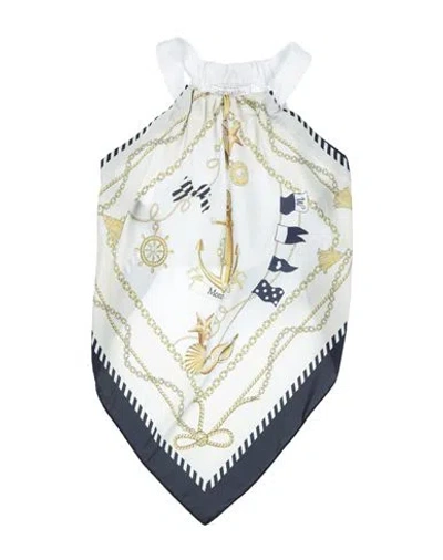 Monnalisa Babies'  Toddler Girl Top Ivory Size 6 Polyester, Elastane In White
