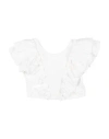 Monnalisa Toddler Girl Top White Size 5 Cotton, Elastane In White