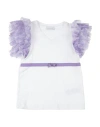 Monnalisa Toddler Girl Top White Size 6 Cotton, Elastane, Polyester In White