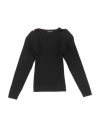 Monnalisa Toddler Girl Twin Set Black Size 6 Viscose, Elastane In Black