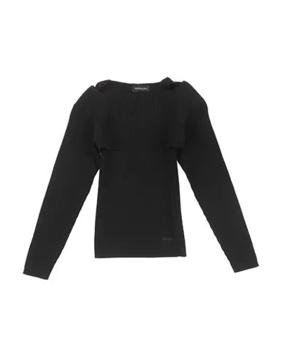 Monnalisa Babies'  Toddler Girl Twin Set Black Size 6 Viscose, Elastane