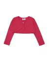 Monnalisa Babies'  Toddler Girl Wrap Cardigans Fuchsia Size 4 Viscose, Elastane In Pink
