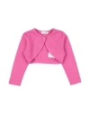 Monnalisa Babies'  Toddler Girl Wrap Cardigans Fuchsia Size 6 Wool, Viscose, Polyamide, Metallic Fiber, Cashm In Pink