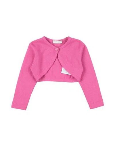 Monnalisa Babies'  Toddler Girl Wrap Cardigans Fuchsia Size 6 Wool, Viscose, Polyamide, Metallic Fiber, Cashm In Pink