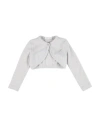 Monnalisa Logo-embellished Cropped Sweater In Gray