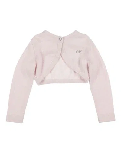 Monnalisa Babies'  Toddler Girl Wrap Cardigans Light Pink Size 3 Wool, Viscose, Polyamide, Metallic Fiber, Ca
