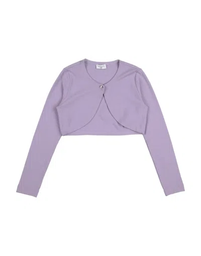 Monnalisa Toddler Girl Wrap Cardigans Lilac Size 3 Viscose, Elastane In Purple