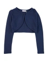 Monnalisa Babies'  Toddler Girl Wrap Cardigans Navy Size 6 Wool, Viscose, Polyamide, Cashmere In Blue