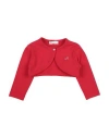 Monnalisa Babies'  Toddler Girl Wrap Cardigans Red Size 3 Viscose, Elastane
