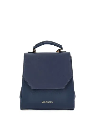 Monnalisa Top-handle Backpack In Blue