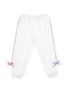 Monnalisa Tracksuit Trousers With Bows In White