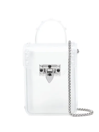 Monnalisa Kids' Transparent Shoulder Bag In White