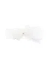 Monnalisa Tulle-bow Headband In White