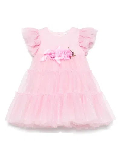 Monnalisa Babies' Tulle Dress In Pink