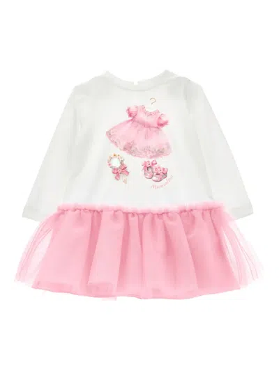 Monnalisa Babies' Tulle Dress In Pink