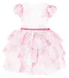 Monnalisa Tulle Dress In Pink