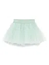 Monnalisa Tulle Mini Skirt In 绿色