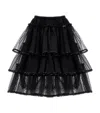 Monnalisa Polka Dot-jacquard Tutu In Black