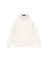 Monnalisa Turtleneck With Aperture In Cream
