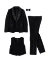 Monnalisa Tuxedo Suit In Black