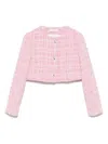 Monnalisa Tweed Jacket In 粉色