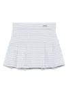 Monnalisa Tweed Mini Skirt In 蓝色