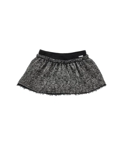 Monnalisa Kids' Tweed-minirock In Black